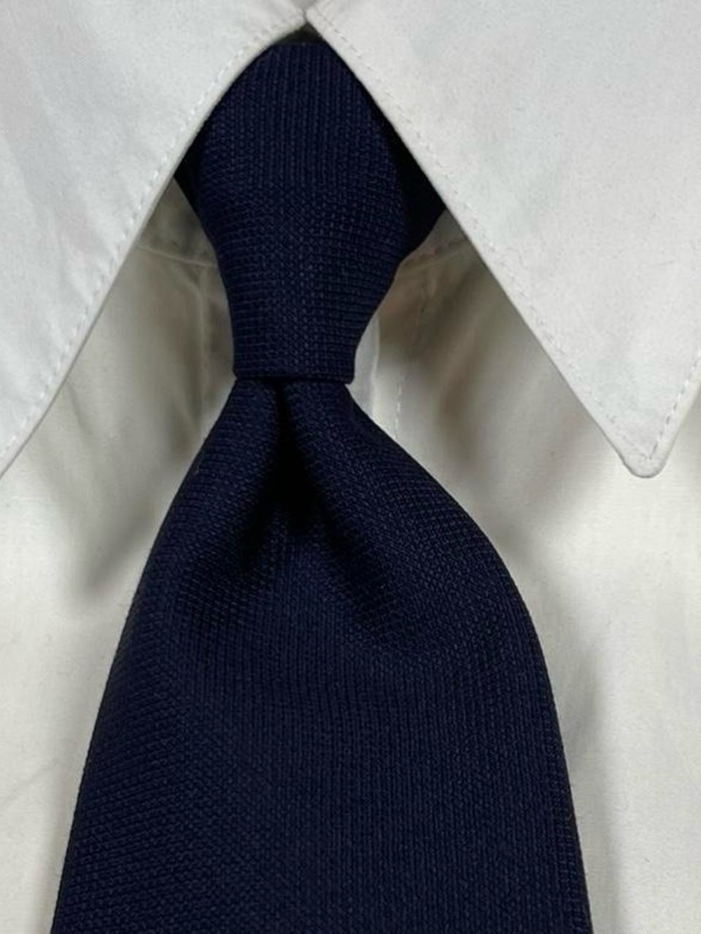 NWT! ZARA MADE IN ITALY Navy/Black Wool Knit Tie Size L58” W3.25” Textured Soft